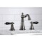 Fauceture FSC1974AKL Duchess Widespread Bathroom Faucet W/ Retail Pop-Up, Blk SS FSC1974AKL - alternate 2